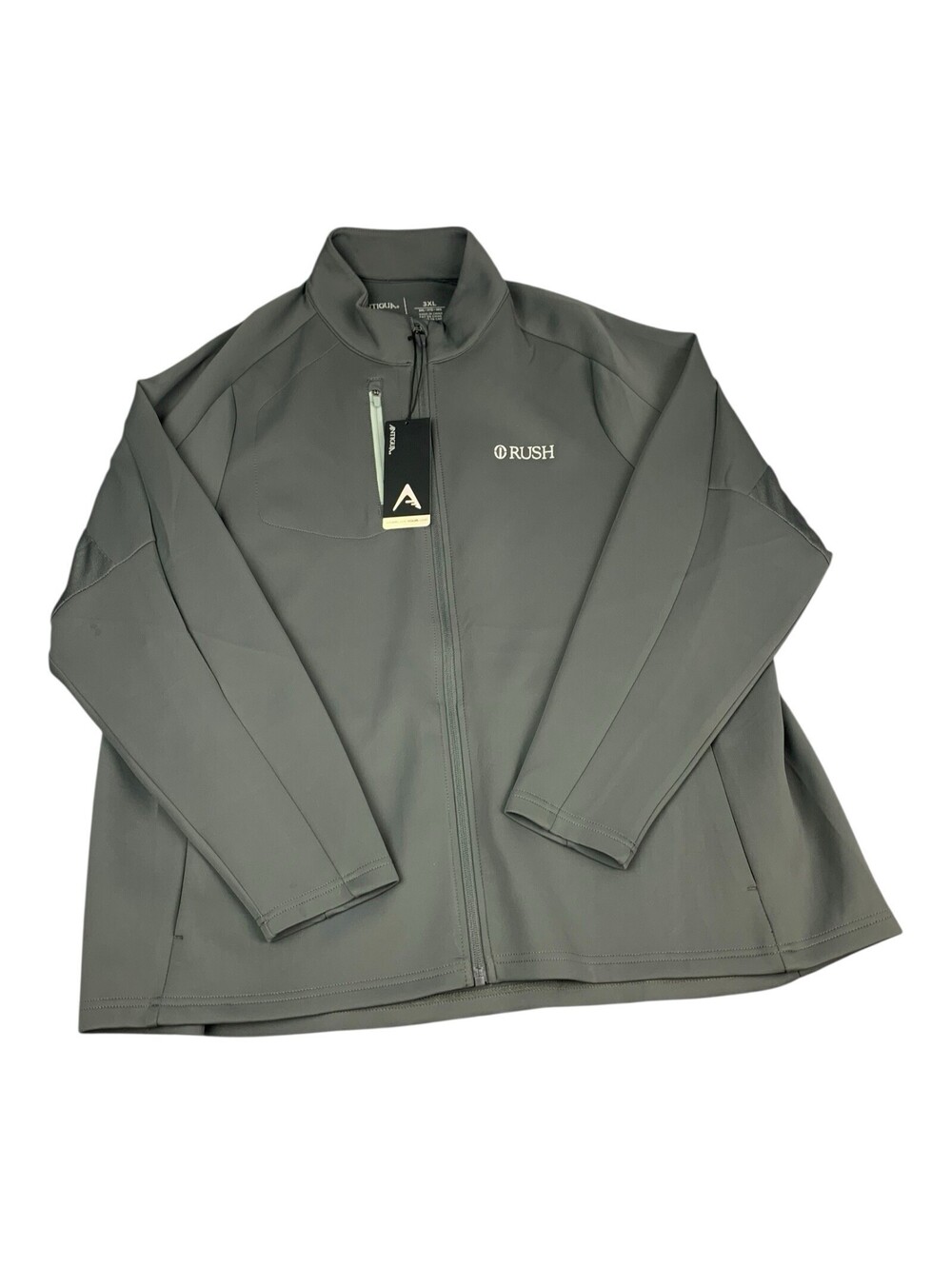 Rush Hospital Women’s Full Zip Lightweight Jacket, Gray, Antigua, Size 3XL, NEW